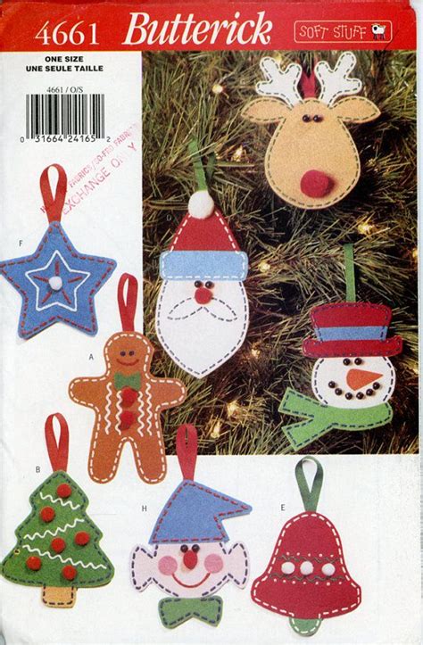 Free Printable Felt Christmas Ornament Patterns